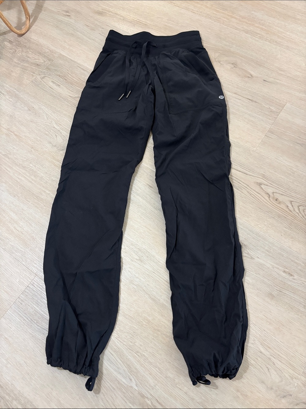 lululemon Full Length Dance Studio Black Pant size 0 no flaws